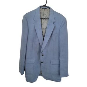 Vintage Cartier Blazer Mens‎ Blue Sport Coat Union Made in USA 80s Approx Sz 44